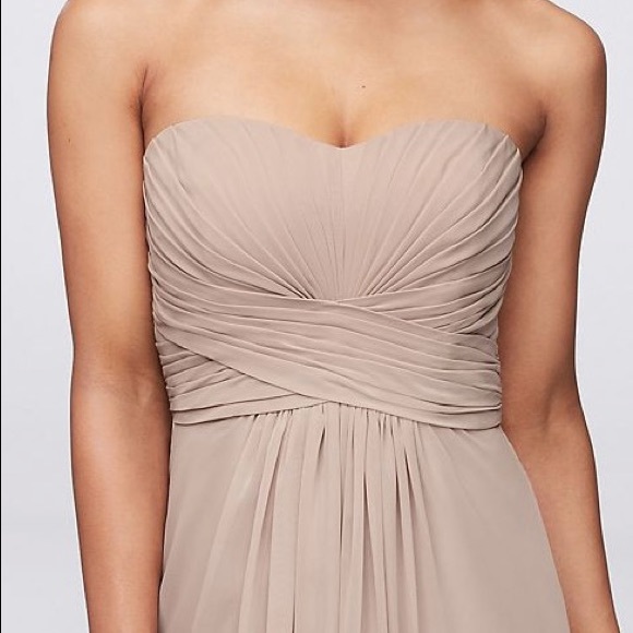 David’s Bridal Bridesmaid Chiffon Dress - Picture 4 of 6